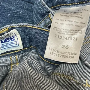 Lee Women's Blue High Rise Relaxed Straight Leg Utility Denim Jeans Pants Sz 26 thumbnail 4