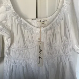 NWT For love and lemons Jackson Mini Dress‎ White Puff Sleeve New thumbnail 4