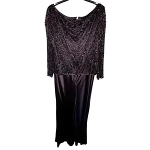 Jovani Silk Beaded Dress‎ thumbnail 6