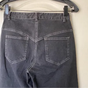 I.AM.GIA Pant Lunar Sun Moon Rose Thorn‎ Snake Denim Mid-Rise Black XS EUC thumbnail 6