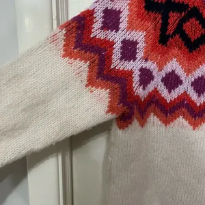 AERIE Wool Laine Blend Fair Isle Oversized Turtleneck‎ Long Sleeve Sweater XS thumbnail 5