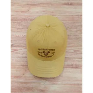 Disney Adults Unisex Hat Cap Yellow Adjustable Vintage Mickey Mouse 71 One Size thumbnail 6