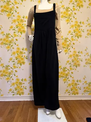HALARA Black Wide-Leg Jumpsuit with Adjustable Straps size M Tall thumbnail 4