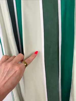 Free People Green & White Stripe Inez Skirt Set Size Small Crop Halter Top thumbnail 6