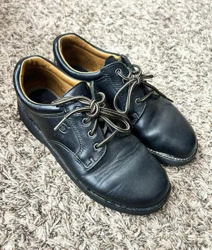 Born Black Leather Oxford Derby-style lace-up shoes Sz 8 thumbnail 1