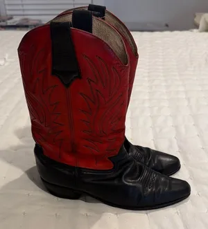 Seychelles Kids Red and Black Western Boots thumbnail 1