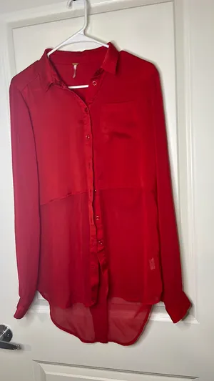 Free People Button Down Blouse thumbnail 1