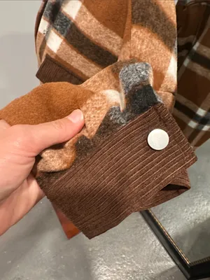 Magnolia BoutiqueBrown Plaid Utility Shacket with Corduroy Accents thumbnail 4