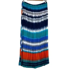 Jennie & Marlis Striped Multicolored Maxi Skirt(Size Large) thumbnail 2