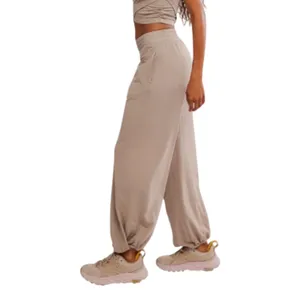 FP Movement Baggy Jogger Pant Sz L Gray Relax Stylish Balloon Style Chic Travel thumbnail 3