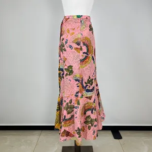 NWOT Farm Rio Cotton Floral Midi Wrap Skirt Pink and Yellow Size M thumbnail 5