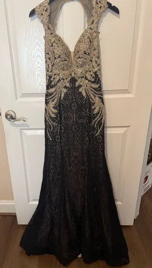 Ellie Wilde Prom Dress Black thumbnail 1