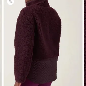 NWOT Cozy Sherpa Snap Sweatshirt Pullover thumbnail 2