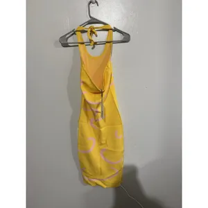 Kollyy Women's Y2K Yellow Abstract Body Con‎ Dress Size S NWT thumbnail 5