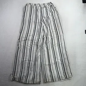 American Eagle Medium Wide Leg Pants Palazzo Flowy Striped Boho Coastal Beachy thumbnail 11