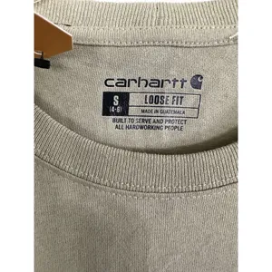 Carhartt Loose Fit Heavyweight LS Logo Sleeve Graphic Sleeve T-Shirt Small NWT thumbnail 9