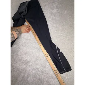 lululemon black cropped leggings 6 reflective mesh thumbnail 8
