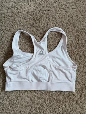 Reebok White Racerback Sports Bra thumbnail 2