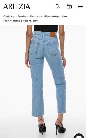 Aritzia Arlo High Rise Straight Jean thumbnail 2