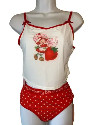 Strawberry Shortcake Pajama Set NWT Size L thumbnail 1