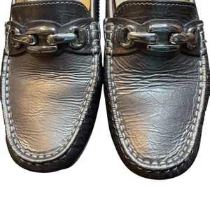 Mephisto Shoes Womens Size 6.5 Black Leather Cool-Air Loafers Horsebit Slip-On‎ thumbnail 2