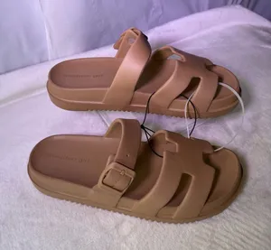 Madden Girl Women's Tan Slide Sandals thumbnail 1