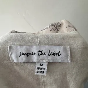Jacquie the Label Cottagecore‎ Tiered Babydoll Dress Puff Sleeve Cream Leave thumbnail 7