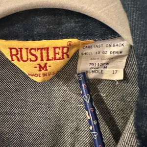 Vintage‎ Rustler denim jacket size M thumbnail 3