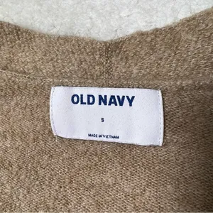 Old Navy Tan Knit Button Front Cardigan thumbnail 5