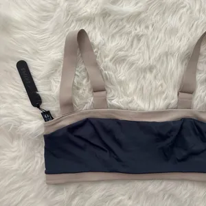 Nike Skims Matte Shine Mix Straight Neck Bra Deep Royal Stone Size Large thumbnail 3
