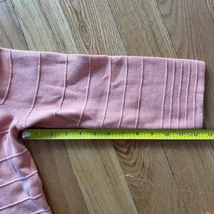 Vintage Geoffrey Beene Pink Striped Cotton 3/4 Sleeve Sweater Pastel Size M thumbnail 7