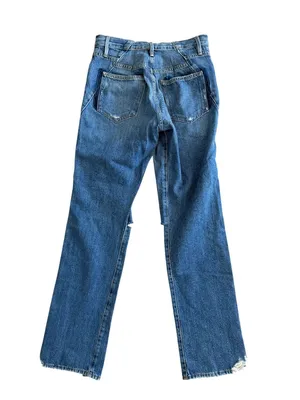 FRAME Women's Foothill Distressed Straight Leg Jeans Size 27 thumbnail 5
