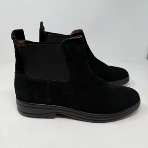 Lucky Brand Gabbee Chelsea Boots Womens 11M Black Suede Lug Sole Ankle Booties thumbnail 3