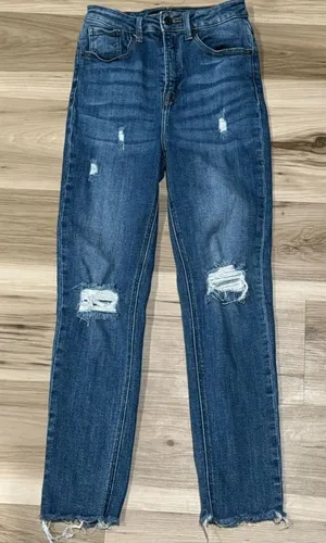 Risen Jeans Distressed Skinny Jeans Women’s 25/1 thumbnail 1