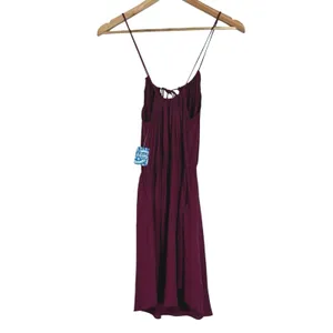 NWT Free People Shake It Up Swiss Dot Mini Dress Raspberry Pink Boho Size XS thumbnail 4