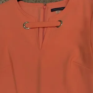 Tommy Hilfiger Coral Ponte Shift Dress Size 2 Office Work Event thumbnail 5