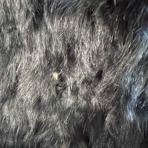 Wilsons Leather Maxima Genuine Fur Coat Hooded Black Belted Pom Luxury‎ Small thumbnail 16