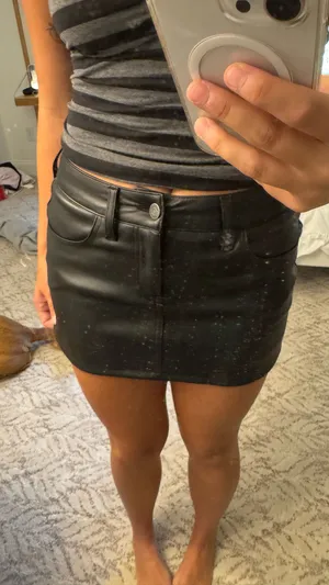 Hollister Leather Skirt thumbnail 3