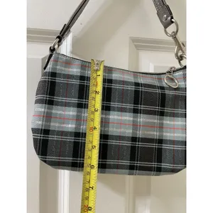 Rare Coach Poppy Tartan silver Plaid shoulder Bag limited edition thumbnail 14