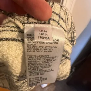 By Anthropologie Darlene Peasant Blouse Top Medium Plaid Floral Gauzy Medium thumbnail 5