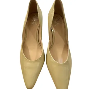 Vince Camuto Karala Beige Leather Mid Heel Pointed Toe Pump Choose 9.5M thumbnail 2