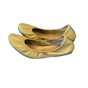 Tieks By Gavrieli Tan Brown Leather Comfort Foldable Flats Shoes Woman Sz 8 thumbnail 6