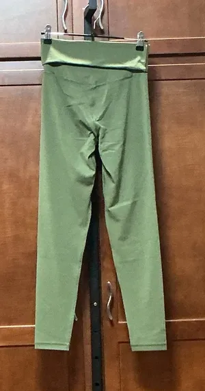OFFLINE by Aerie Real Me Crossover Leggings S Petite Green High Rise 7/8 25" thumbnail 1