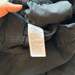 J. Crew Smocked Waist Linen Blend Shorts Ruffle‎ Elastic Black Size Small thumbnail 4