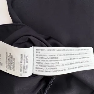 Abercrombie & Fitch Cropped Satin Long Sleeve Wrap Top - Black - M thumbnail 11