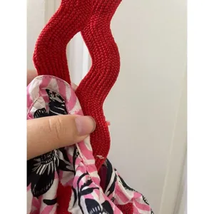 Anthropologie x Maeve Tiered Printed Mini Dress large EMBROIDERED SQUIGGLE thumbnail 2