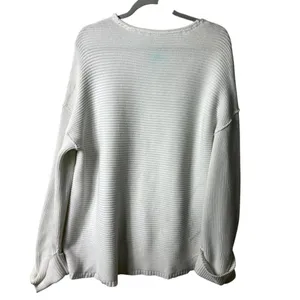 Free People La Brea Relaxed Fit Ribbed V-Neck Knit Women's size‎ small thumbnail 2