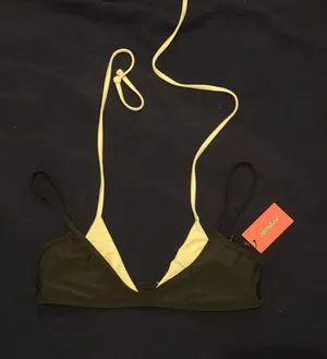 Edikted Black and White Bikini Top thumbnail 1