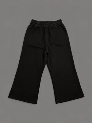 Forever 21 Black White Snap Side Wide Leg Track Pants Large thumbnail 2