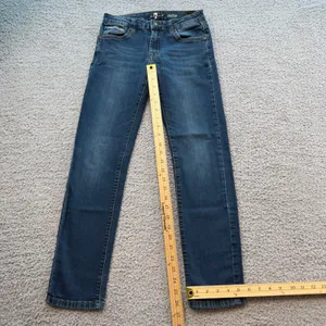 7 For All Mankind Paxtyn Skinny Jeans Blue Medium Wash Stretch Denim 26x26 thumbnail 4